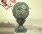 青田石雕刻時來運轉(zhuǎn)觀音菩薩擺件